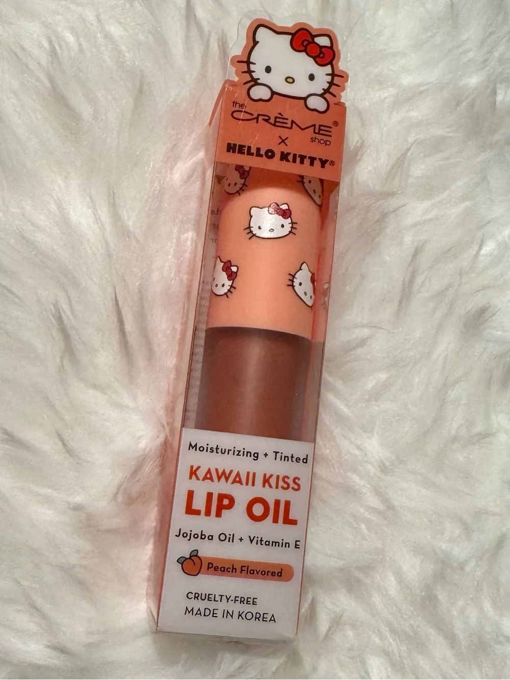 The Creme Shop x Hello Kitty - Kawaii Kiss Moisturizing Lip Oil in Peach - NEW